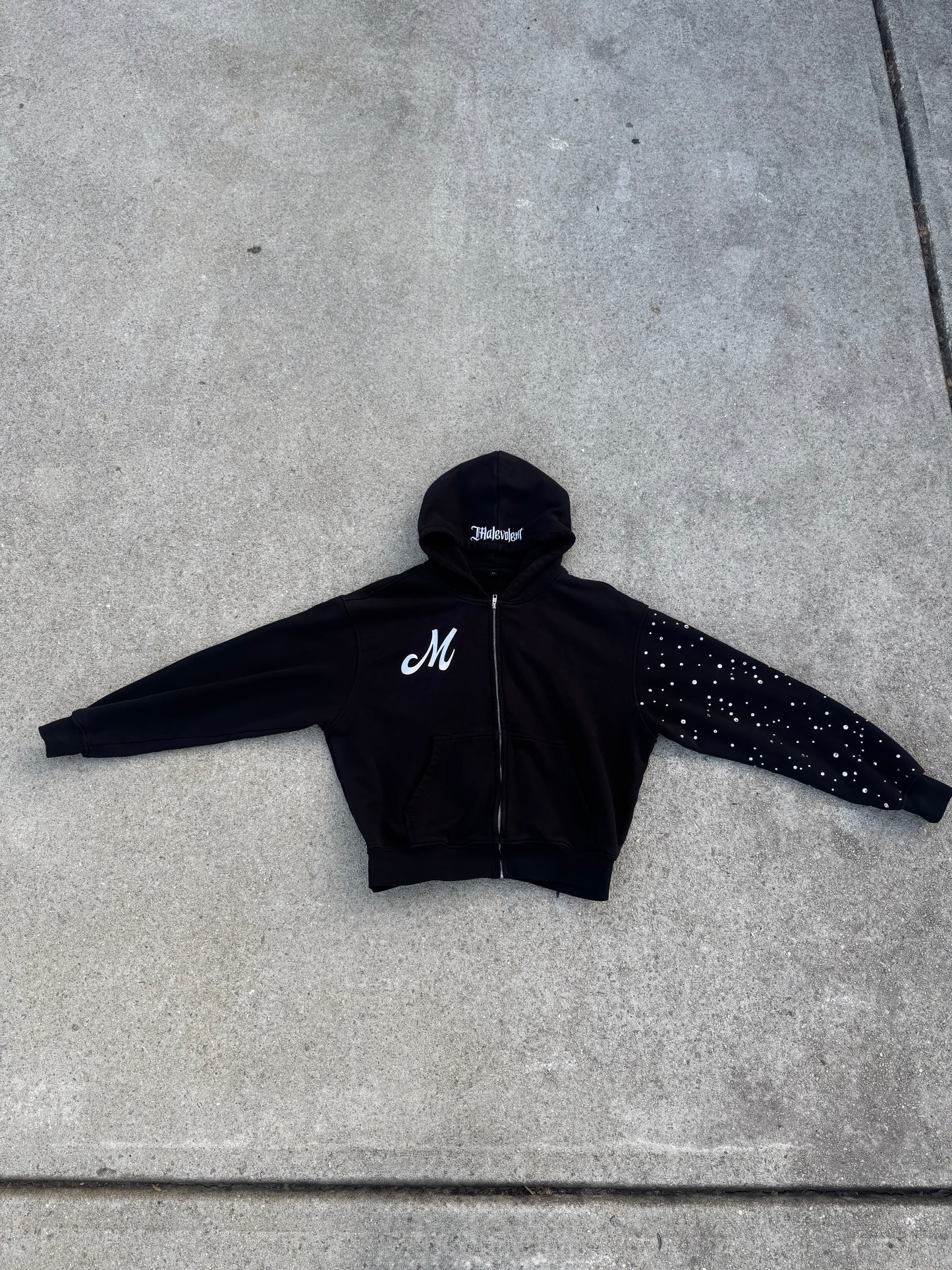 Malevolent Rhinestone Hoodie